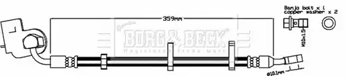 спирачен маркуч BORG & BECK BBH8562