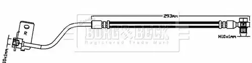 спирачен маркуч BORG & BECK BBH8628