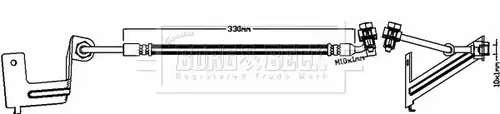 спирачен маркуч BORG & BECK BBH8637