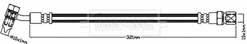 спирачен маркуч BORG & BECK BBH8641