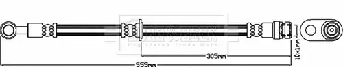 спирачен маркуч BORG & BECK BBH8659