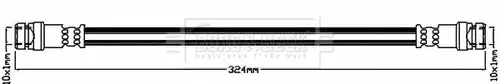 спирачен маркуч BORG & BECK BBH8660