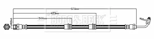 спирачен маркуч BORG & BECK BBH8712