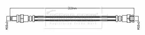 спирачен маркуч BORG & BECK BBH8752