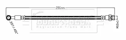 спирачен маркуч BORG & BECK BBH8758