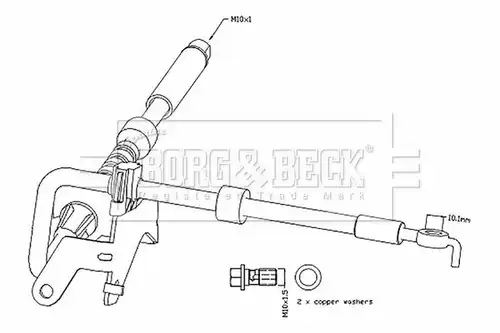 спирачен маркуч BORG & BECK BBH8799