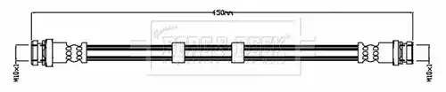спирачен маркуч BORG & BECK BBH8819