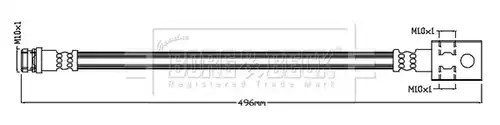 спирачен маркуч BORG & BECK BBH8820