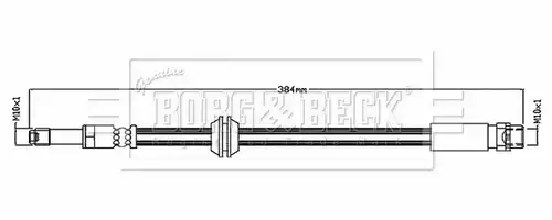 спирачен маркуч BORG & BECK BBH8838