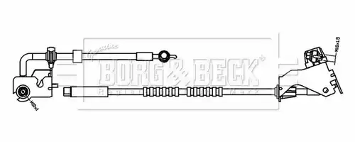 спирачен маркуч BORG & BECK BBH8849