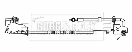 спирачен маркуч BORG & BECK BBH8850