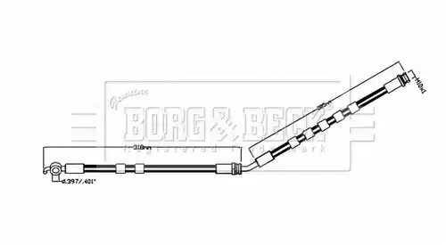 спирачен маркуч BORG & BECK BBH8854