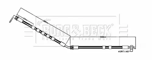 спирачен маркуч BORG & BECK BBH8855