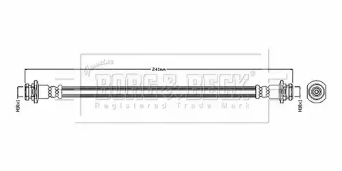 спирачен маркуч BORG & BECK BBH8871