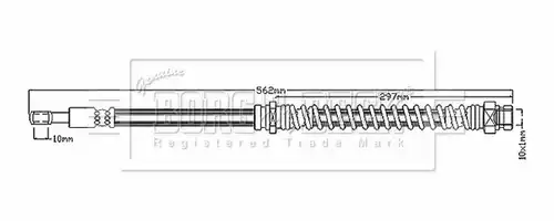 спирачен маркуч BORG & BECK BBH8883