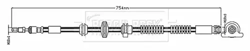 спирачен маркуч BORG & BECK BBH8895