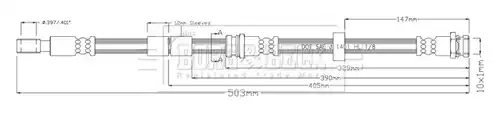 спирачен маркуч BORG & BECK BBH8919