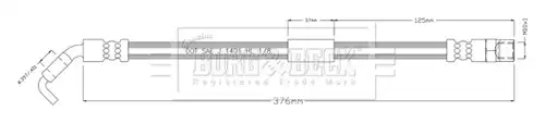 спирачен маркуч BORG & BECK BBH8926