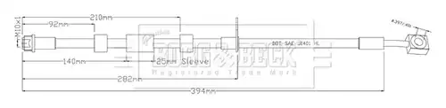 спирачен маркуч BORG & BECK BBH8940