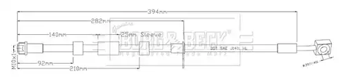 спирачен маркуч BORG & BECK BBH8941