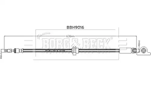 спирачен маркуч BORG & BECK BBH9016