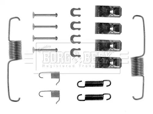 комплект принадлежности, спирани челюсти BORG & BECK BBK6014