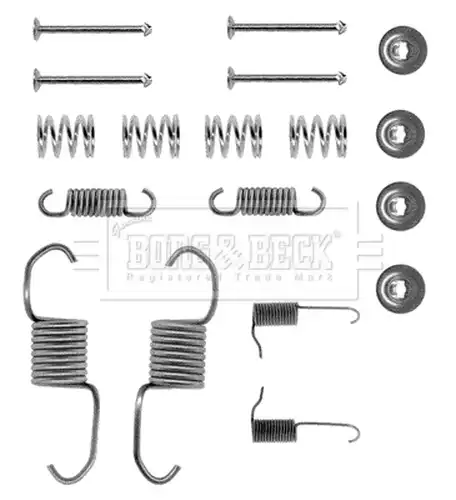 комплект принадлежности, спирани челюсти BORG & BECK BBK6063