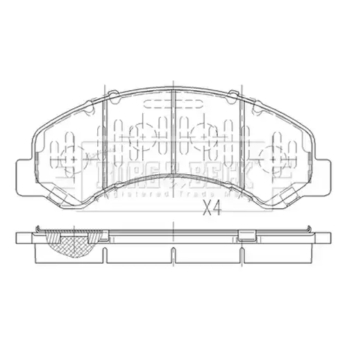 накладки BORG & BECK BBP2611