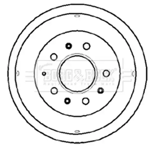 спирачен барабан BORG & BECK BBR7031