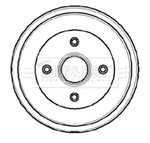 спирачен барабан BORG & BECK BBR7033