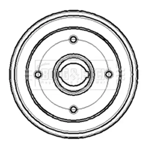 спирачен барабан BORG & BECK BBR7061