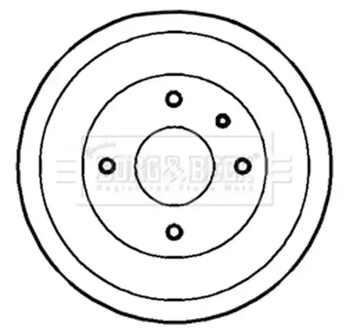 спирачен барабан BORG & BECK BBR7077