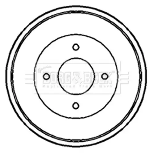 спирачен барабан BORG & BECK BBR7082