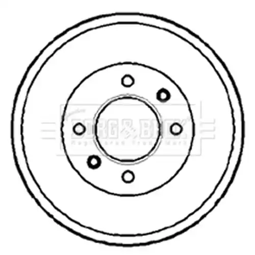 спирачен барабан BORG & BECK BBR7088