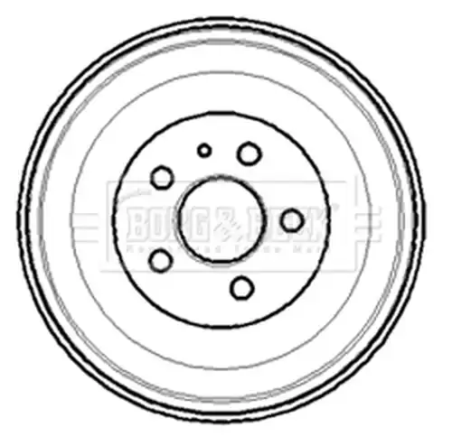 спирачен барабан BORG & BECK BBR7100