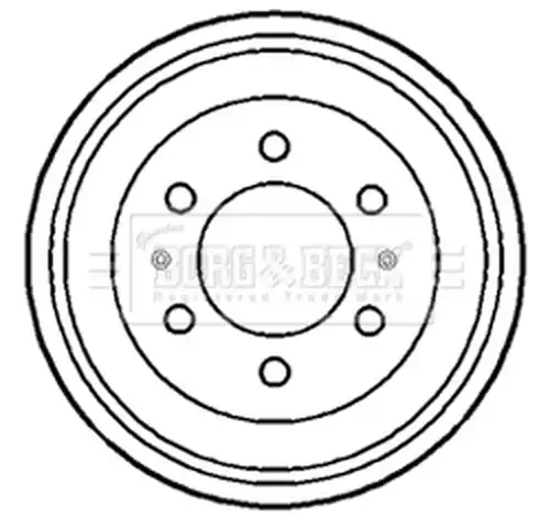 спирачен барабан BORG & BECK BBR7102