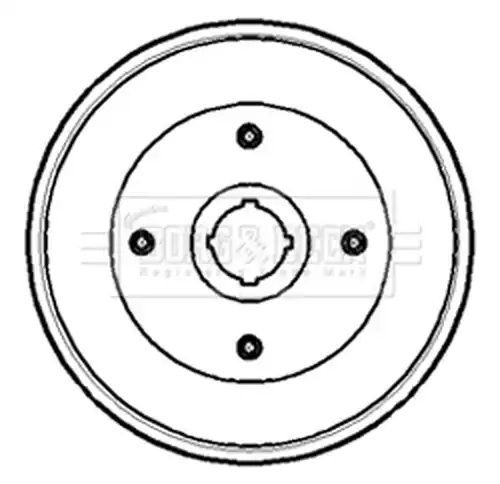 спирачен барабан BORG & BECK BBR7103