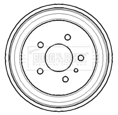 спирачен барабан BORG & BECK BBR7113