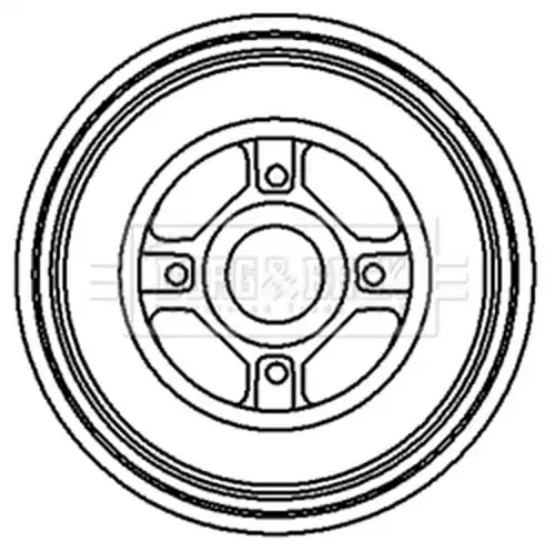 спирачен барабан BORG & BECK BBR7119