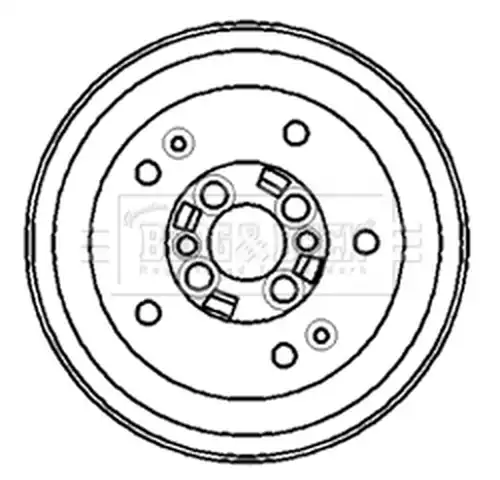 спирачен барабан BORG & BECK BBR7140