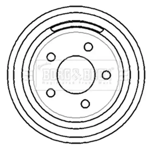 спирачен барабан BORG & BECK BBR7142