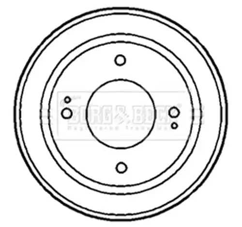 спирачен барабан BORG & BECK BBR7152