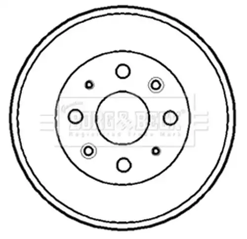 спирачен барабан BORG & BECK BBR7158