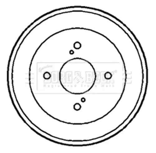 спирачен барабан BORG & BECK BBR7167
