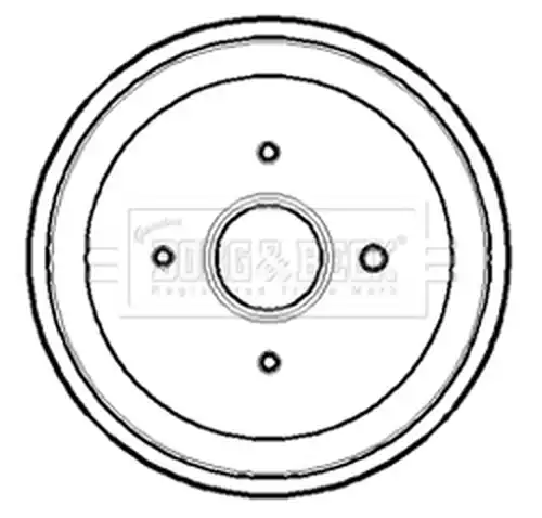 спирачен барабан BORG & BECK BBR7169