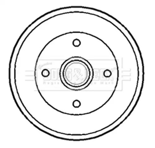 спирачен барабан BORG & BECK BBR7173