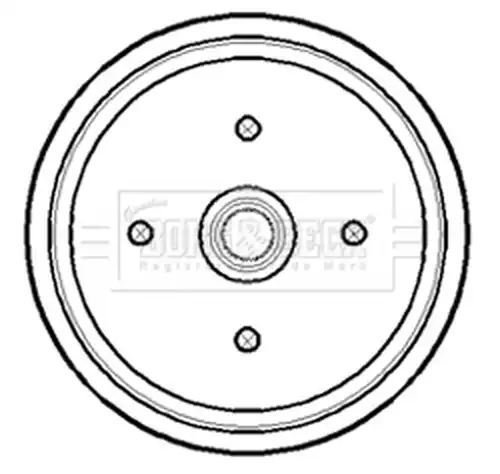 спирачен барабан BORG & BECK BBR7174