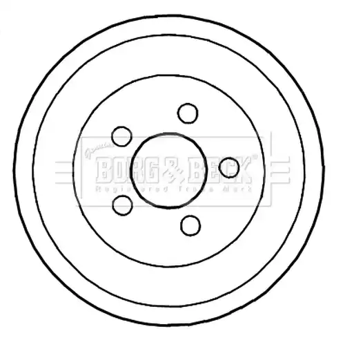 спирачен барабан BORG & BECK BBR7191