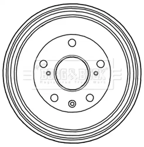 спирачен барабан BORG & BECK BBR7220