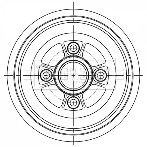 спирачен барабан BORG & BECK BBR7260